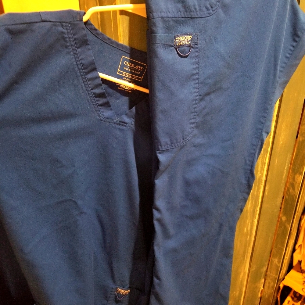 Scrub Set XL Cherokee Royal Blue